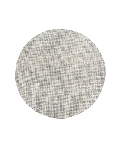 Lr Home Astrid Cri-297 8'x8' Round Area Rug In Teal,cream