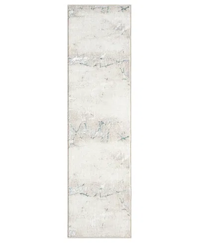 Lr Home Atlas Ant-051 2'x7' Runner Area Rug In Beige,blue