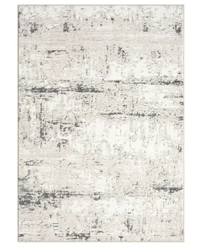 Lr Home Atlas Ant-053 5'x7' Area Rug In Beige,gray