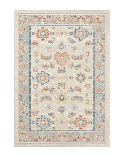 Lr Home Averie Traditional Floral Filigree Area Rug In Ivory