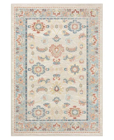 Lr Home Avery Ava-428 7'10"x9'10" Area Rug In Ivory-blue