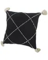 Lr Home Avon Geometric Tasseled Throw Pillowê In White