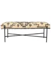 Lr Home Bailey Geometric Transitional Handmade Accent Bench