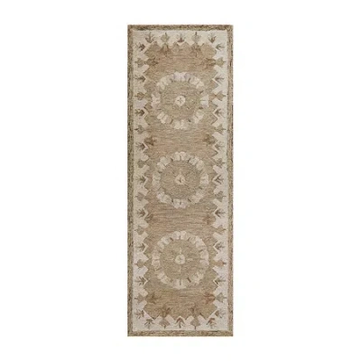 Lr Home Beatrice Avril Medallion Hand Tufted 2'x6' Indoor Rectangular Runner In Neutral
