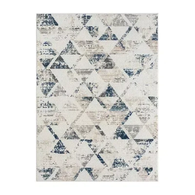 Lr Home Beaux Bel Geometric Stain Resistant Indoor Rectangular Area Rug In Multi
