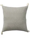 Lr Home Blesilda Transitional Stripes Throw Pillow In Navy
