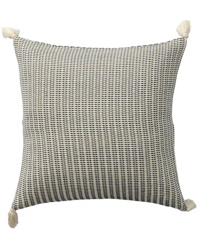 Lr Home Blesilda Transitional Stripes Throw Pillow In Navy