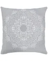 Lr Home Bohemian Mandala Medallion Throw Pillow In Gray