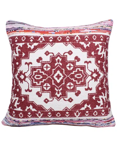 Lr Home Boho Bordered Medallion Mosaic Textile Throw Pillow In Multi
