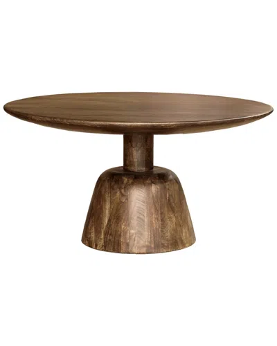 Lr Home Booker Contemporary Solid Wood Handmade Coffee Table In Brown