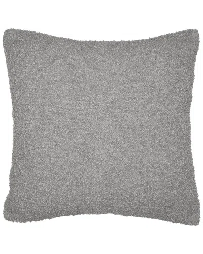 Lr Home Boucle Hand-woven Throw Pillow 24 X 24 In Gray