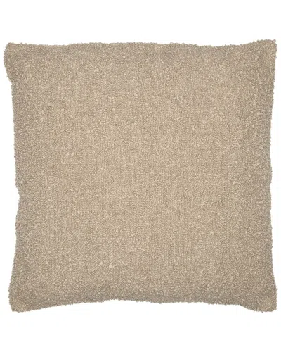 Lr Home Boucle Hand-woven Throw Pillow 24 X 24 In Brown