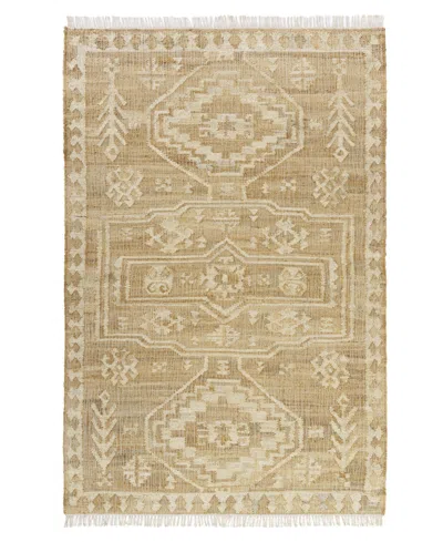 Lr Home Brantley 7'9"x9'9" Area Rug In Tan,ivory