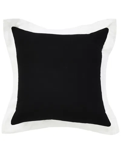 Lr Home Brynn Bordered Flange Frame Throw Pillow In Black