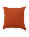 Lr Home Brynn Bordered Flange Frame Throw Pillow In Brown