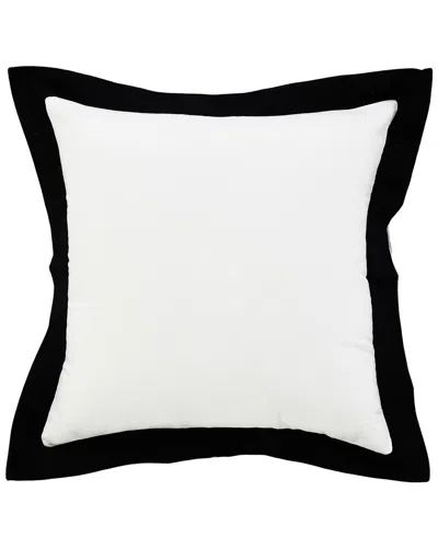 Lr Home Brynn Bordered Flange Frame Throw Pillow In White