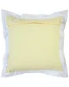 Lr Home Brynn Bordered Flange Frame Throw Pillow In Yellow