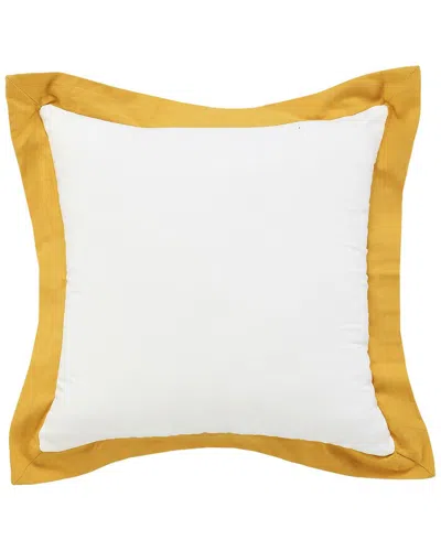 Lr Home Brynn Bordered Flange Throw Pillow In Yellow