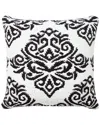 Lr Home Brynn Decorative Damask Throw Pillow In White