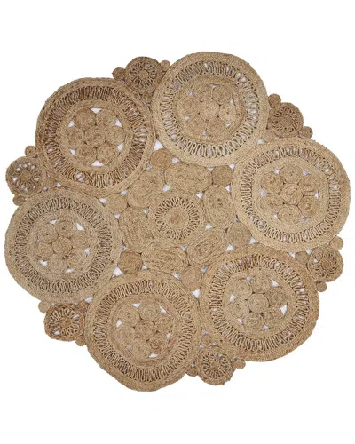 Lr Home Brynn Hand-woven Braided Area Rug In Beige