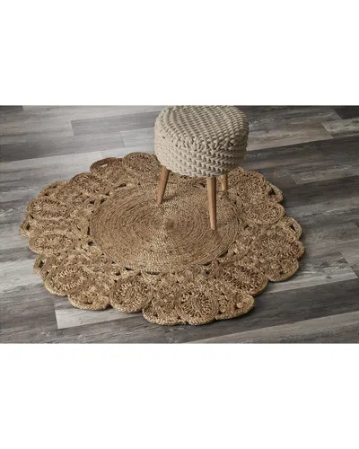 Lr Home Brynn Hand-woven Floral Area Rug In Beige