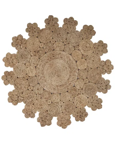 Lr Home Brynn Hand-woven Floral Area Rug In Brown