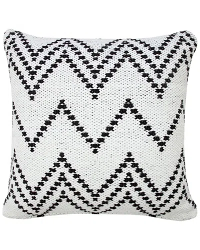 Lr Home Brynn Modern Woven Chevron Throw Pillow In White