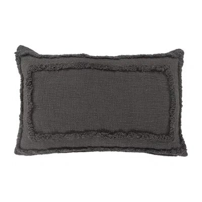 Lr Home Cachi Modern Rectangular Throw Pillow In Gray