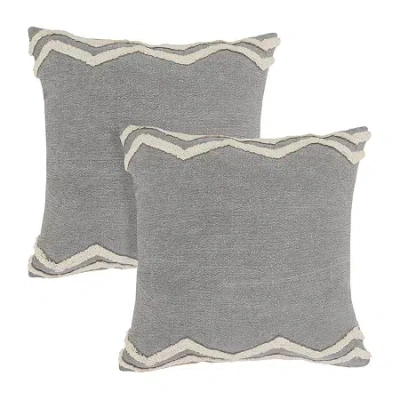 Lr Home Cal Modern Set Square Throw Pillow In Gray