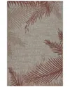 Lr Home Nassau Nass810a 5' X 7' Outdoor Area Rug In Red