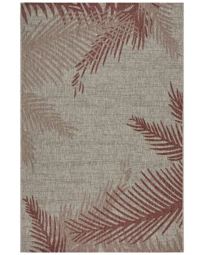 Lr Home Nassau Nass810a 5' X 7' Outdoor Area Rug In Red