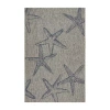 Lr Home Celeste Starfish Indoor Outdoor Rectangular Area Rug In Gray
