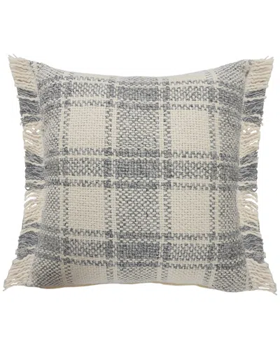 Lr Home Charles Plaid Cabin Fringe Throw Pillow In Multi