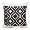 Lr Home Chay Geometric Square Throw Pillow In Black