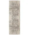 Lr Home Cheshire Chesh-121 2'6''x9'9'' Runner Area Rug In Gray Beige