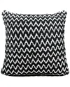Lr Home Chic Chevron Handwoven Throw Pillow In Black