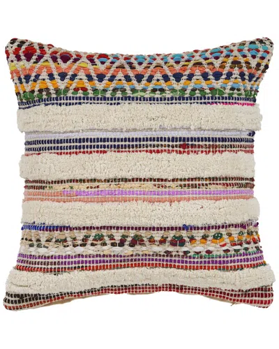 Lr Home Chindi Chevron Striped Throw Pillow In Multi