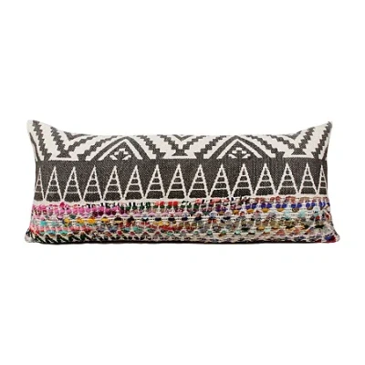 Lr Home Cirra Chevron Lumbar Pillow In Multi