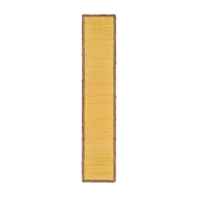 Lr Home Clair Bohemian Table Runner In Yellow