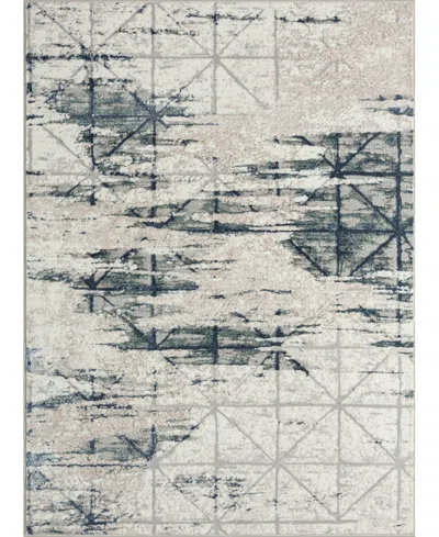 Lr Home Closeout!  Atlas Atl82052 5' X 7' Area Rug In Beige,blue