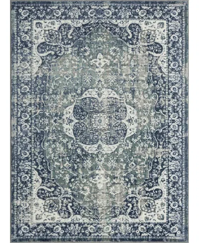Lr Home Closeout!  Atlas Atl82058 5' X 7' Area Rug In Blue,gray