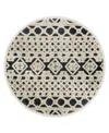 Lr Home Sinuous Modern Rug In Navy,cream