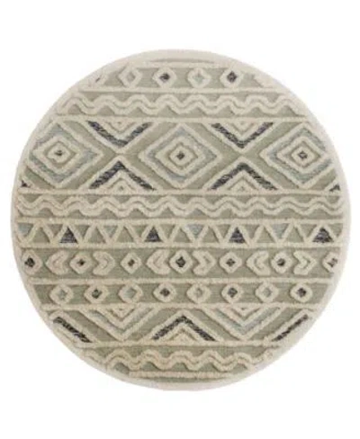 Lr Home Closeout  Sweet Sinuo54116 Area Rug In Gray,cream