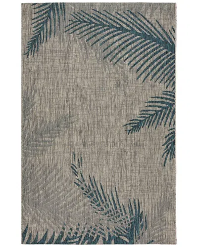 Lr Home Coastal Floral Indoor/outdoor Performance Area Rug
