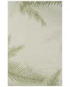 Lr Home Coastal Floral Indoor/outdoor Performance Area Rug In Green