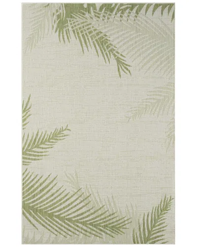Lr Home Coastal Floral Indoor/outdoor Performance Area Rug In Green