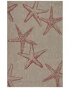 Lr Home Coastal Graphic Print Indoor/outdoor Performance Area Rug