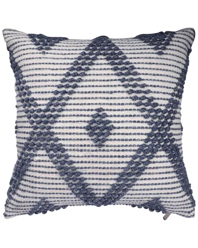 Lr Home Coastal Hand-woven Throw Pillow 20 X 20 In Multi