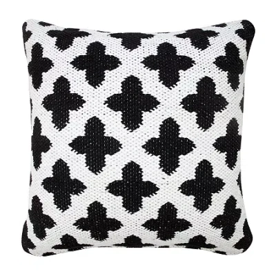 Lr Home Cole Modern Square Throw Pillow In White
