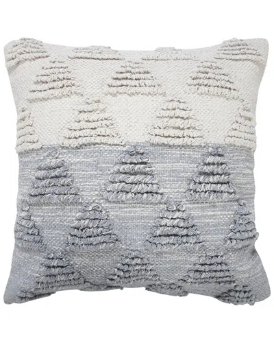 Lr Home Contemporary Geometric Textured Triangle Throw Pillow In Gray